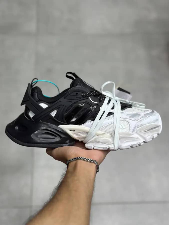 آدیداس دیلاکس مشکی سفید Adidas Deluxe Black White