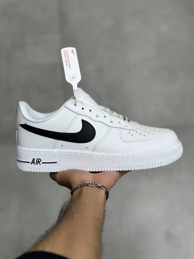 نایک ایرفورس ۱  سفید مشکی Nike Air Force 1 White Black