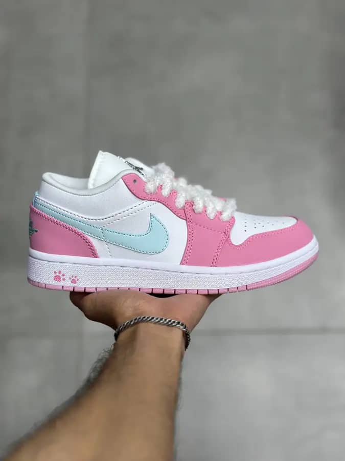 نایک جردن ۱ بدون ساق پرینت پینک Nike Jordan 1 Low Print Pink