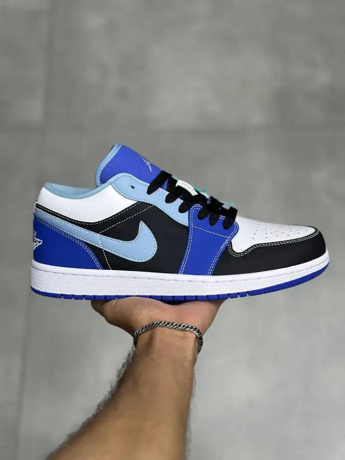 نایک جردن ۱ بدون ساق ریسر بلو Nike Jordan 1 Low Racer Blue