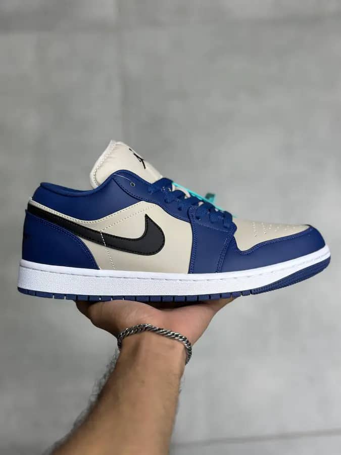 نایک جردن ۱ بدون ساق فرنچ بلو Nike Jordan 1 Low French Blue