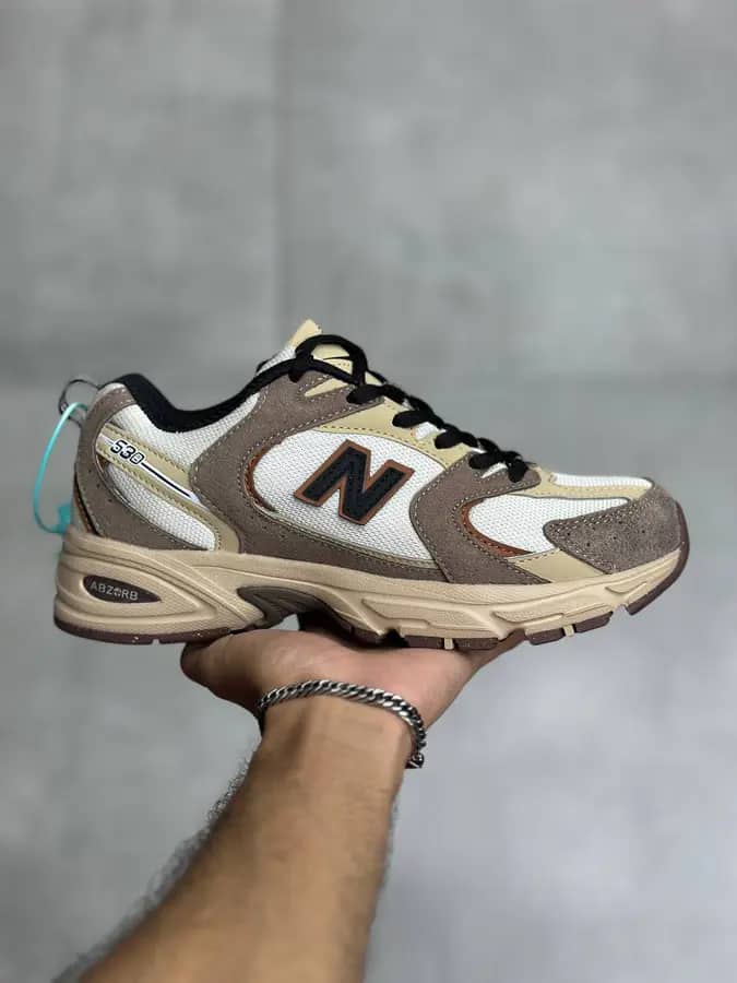 نیوبالانس ۵۳۰ قهوه ای نسکافه ای New Balance 530 Brown Tan