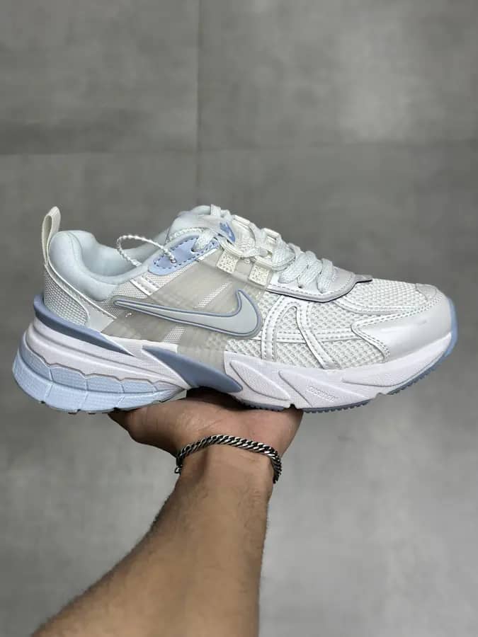 نایک وی تو کی سفید آبی Nike V2K Platinum Tint