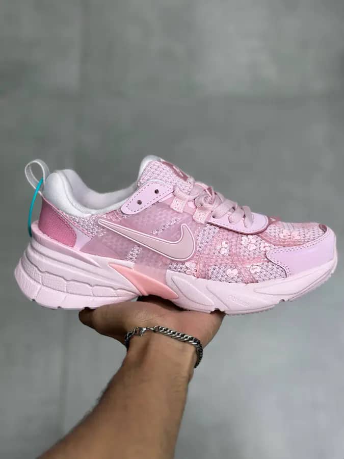 نایک وی تو کی گلدار صورتی Nike V2K Arctict Pink