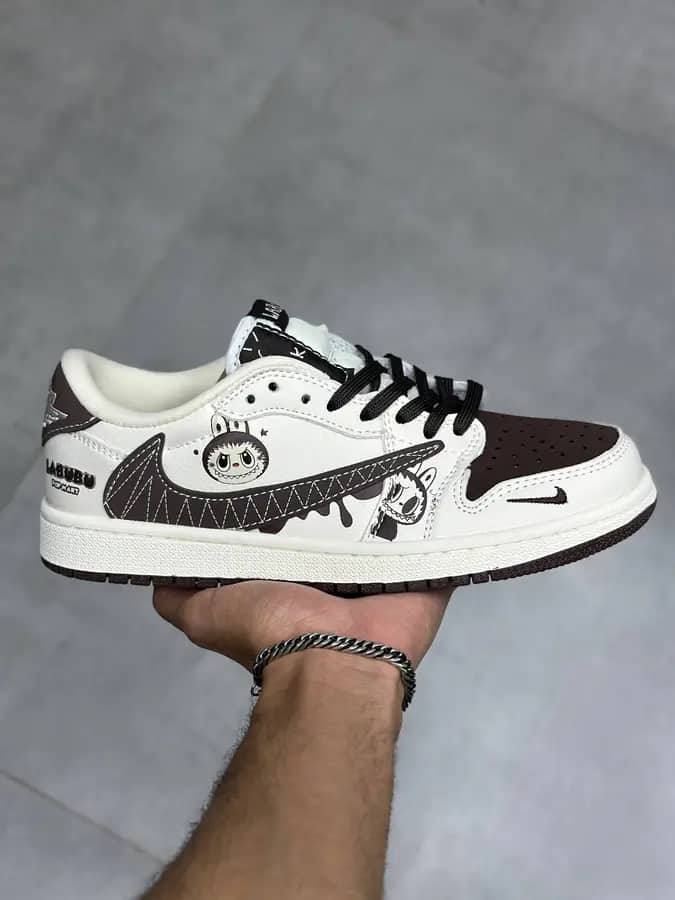 ترویس کاکتوس جک لبوبو کرم قهوه ای Travis Cactus Jack Labubu Cream Brown