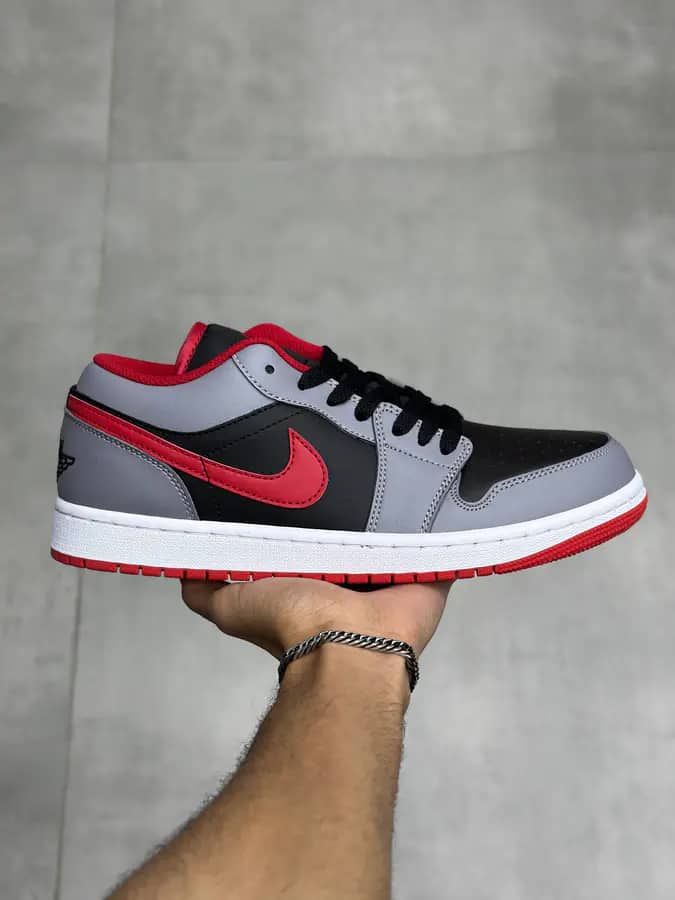 نایک جردن ۱ بدون ساق دارک جیم رد Nike Jordan 1 Low Dark Gym Red