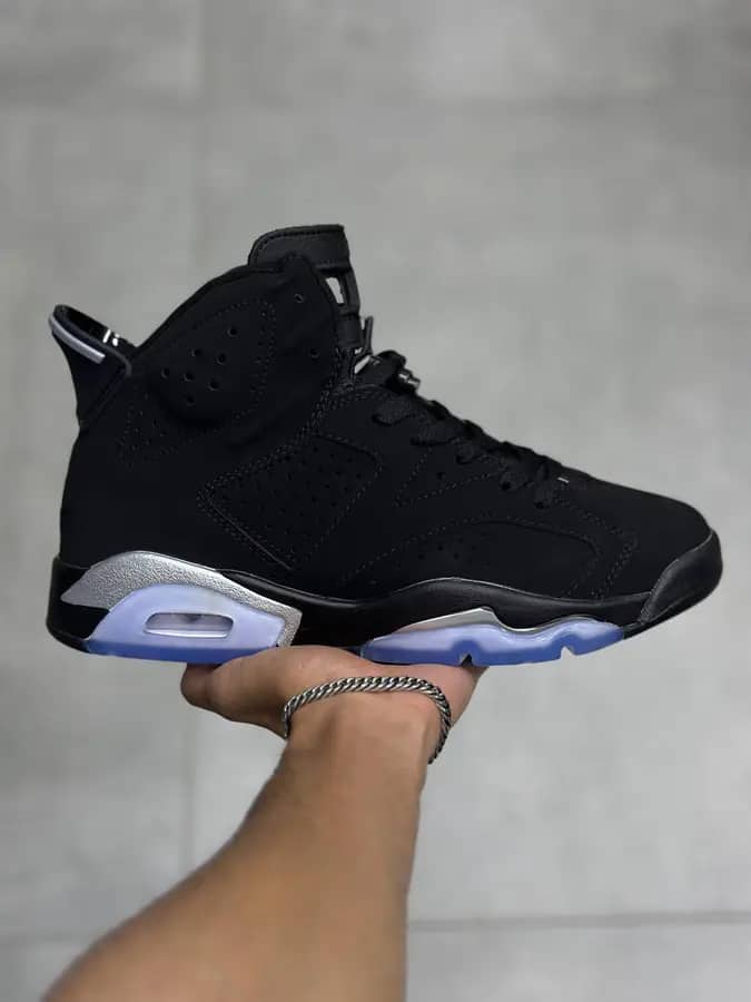 جردن ۶ مشکی نقره ای | Jordan 6 Black Metallic
