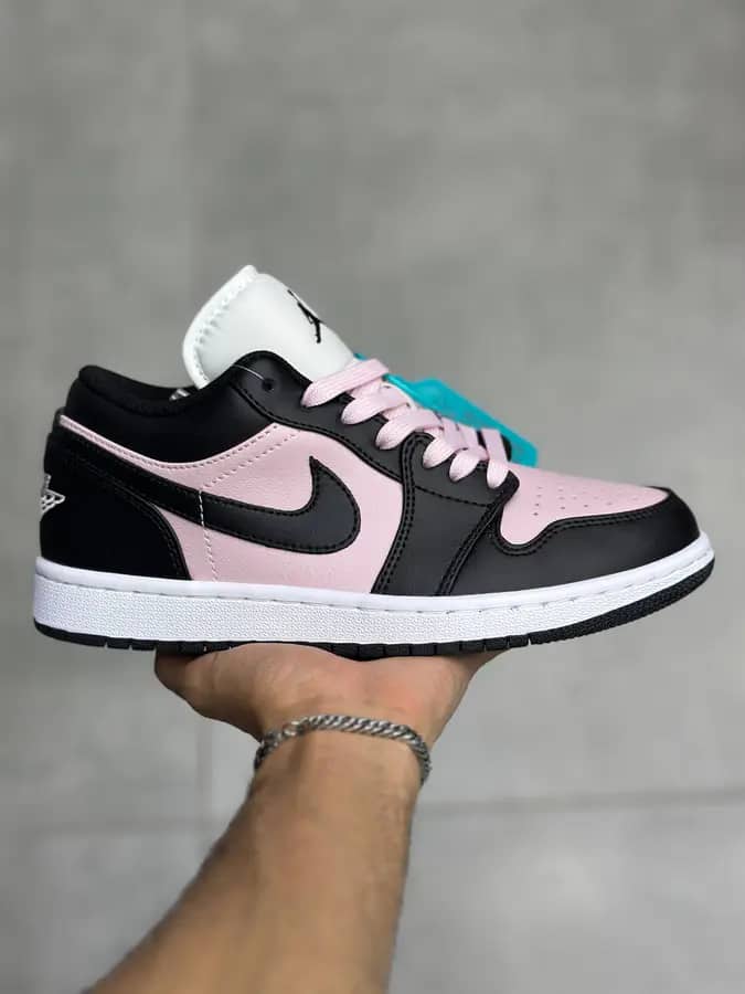 نایک جردن ۱ بدون ساق مشکی صورتی | Nike Jordan 1 Low Black Pink