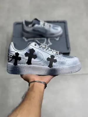 ایرفورس 1 کروم هارتز مسترکوالیتی Air Force 1 Chrome Hearts Master Quality