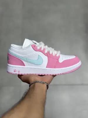 نایک جردن ۱ بدون ساق پرینت پینک Nike Jordan 1 Low Print Pink