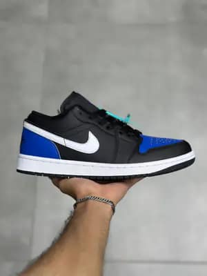 نایک جردن ۱ بدون ساق بلک رویال تو Nike Jordan 1 Low Black Royal Toe