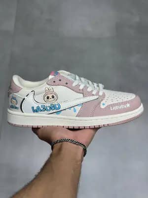 ترویس کاکتوس جک لبوبو کرم صورتی Travis Cactus Jack Labubu Cream Pink
