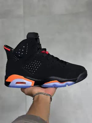 جردن ۶ مشکی نارنجی | Jordan 6 Black Infrared